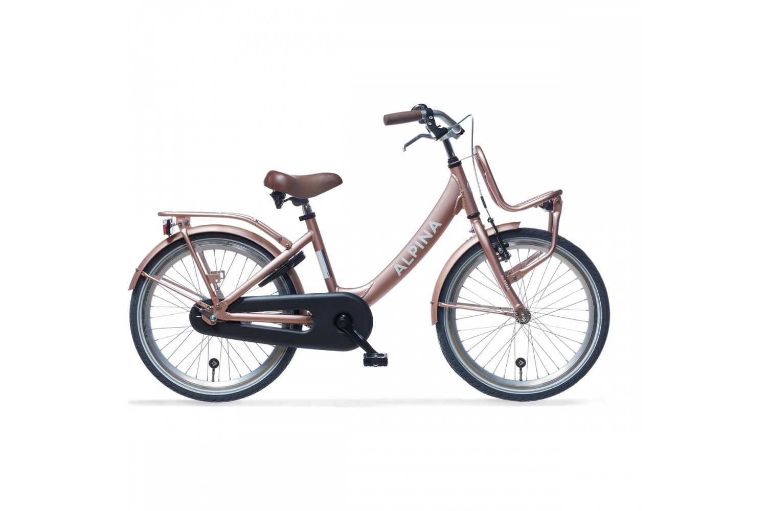 Vélo Hollandais Alpina Clubb 20 pouces Fille Rose Or Mat