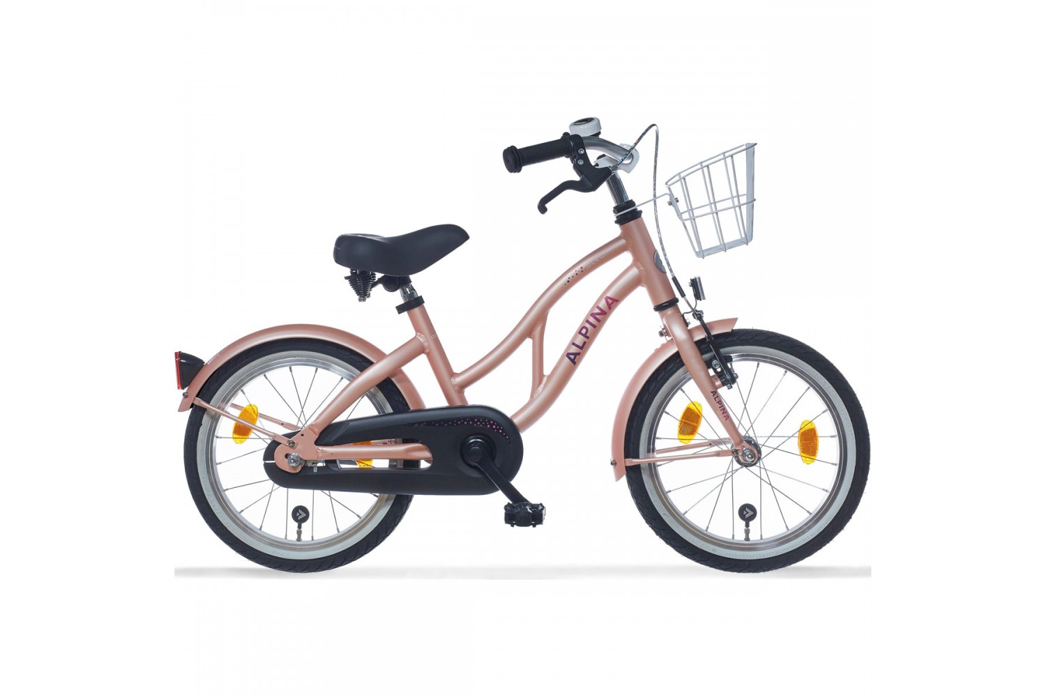 Vélo Enfant Alpina Ocean 16 pouces Fille Rose Brumeux Matt