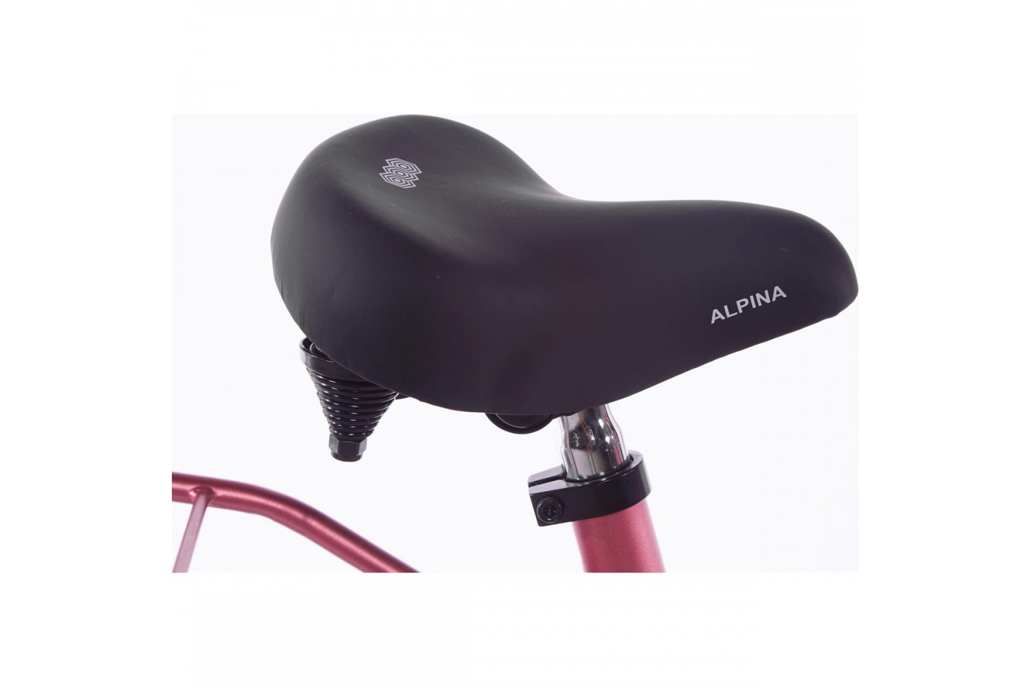 Vélo Hollandais Alpina Cargo 18 pouces Fille Rose Rouge Baie Matt