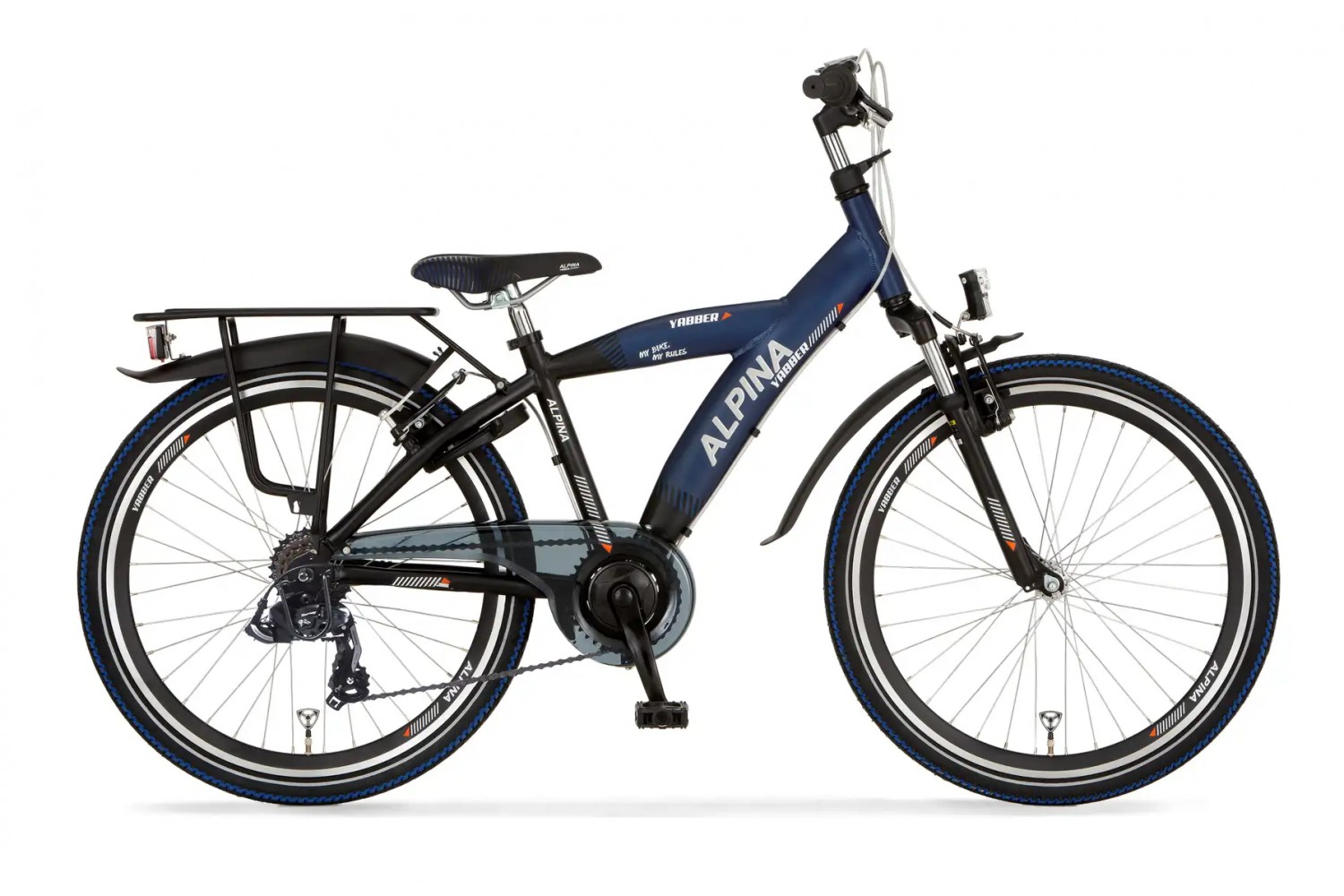 Vélo Enfant Alpina Yabber R7 24 pouces Garçons Bleu Sportif Matt