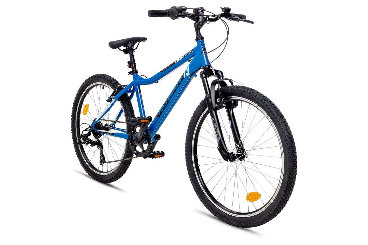 Vélo VTT Enfant Nogan Gravel GO Suspension 24 pouces Ocean Blue