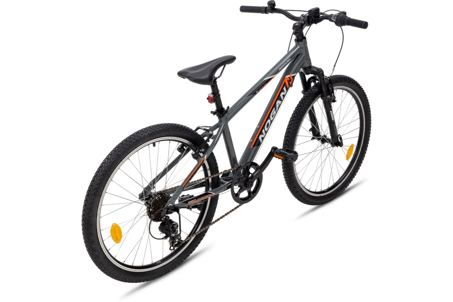 Vélo VTT Enfant Nogan Gravel PRO 24 pouces Graphite Grey