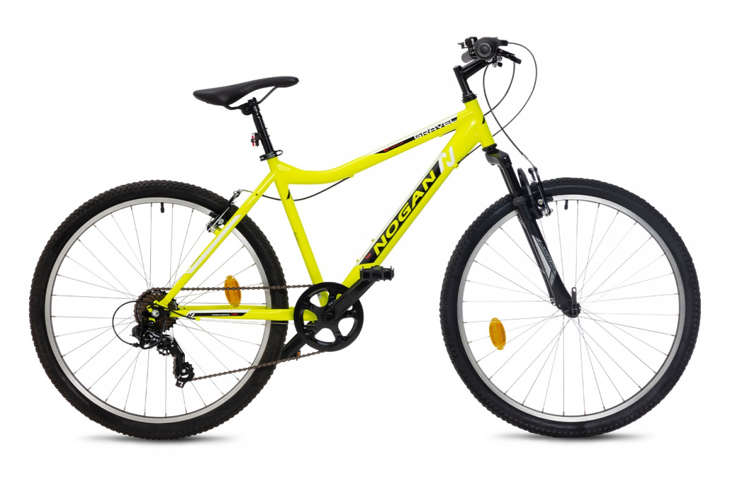 Vélo VTT Enfant Nogan Gravel GO Suspension 26 pouces Electric Yellow