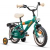 Vélo Enfant Loekie Booster 12 pouces Garçons Vert