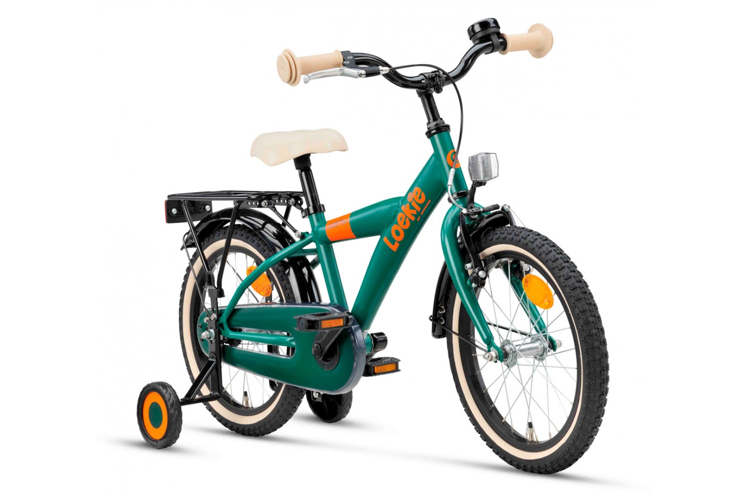 Vélo Enfant Loekie Booster 16 pouces Garçons Vert