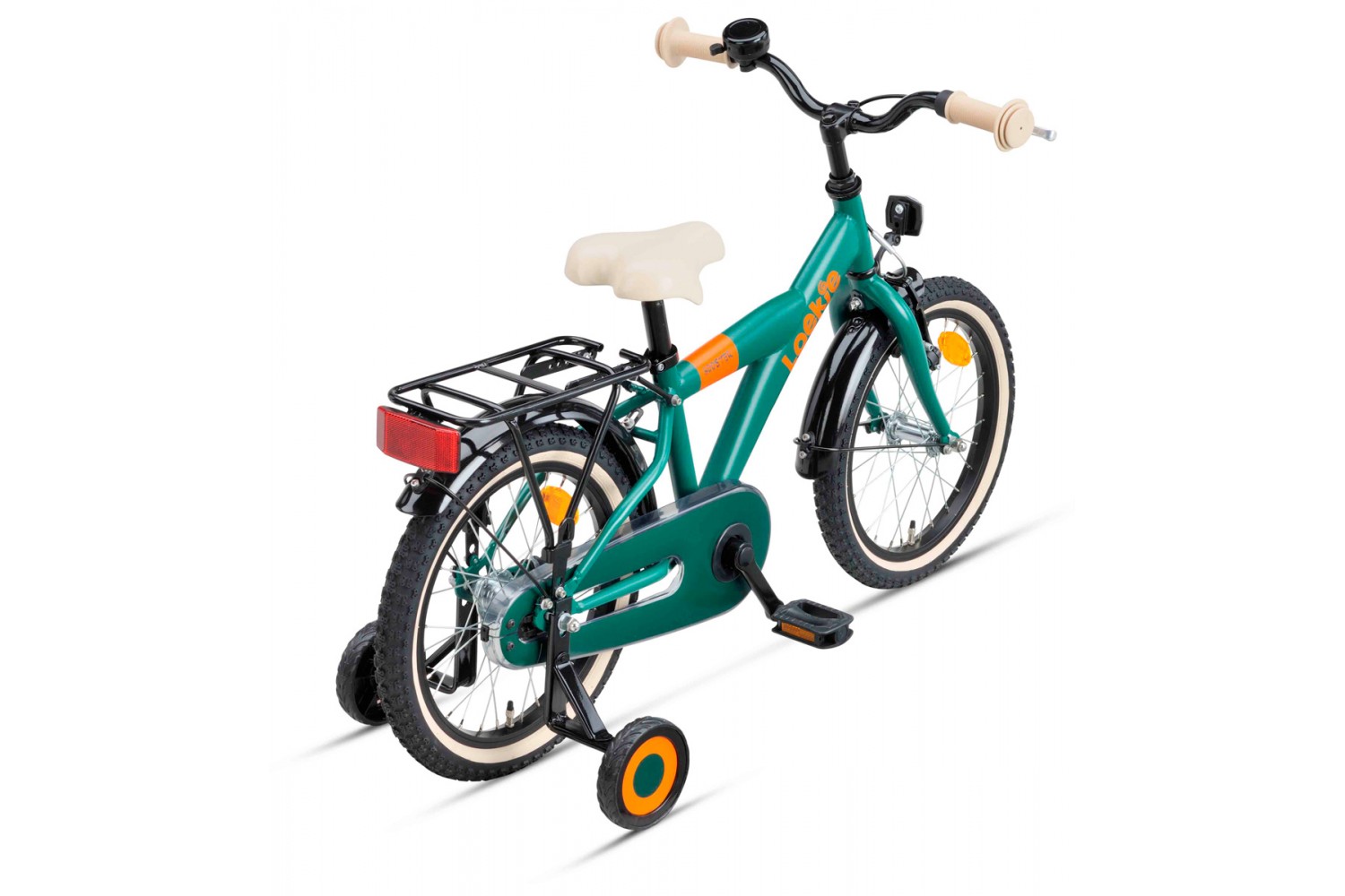 Vélo Enfant Loekie Booster 16 pouces Garçons Vert