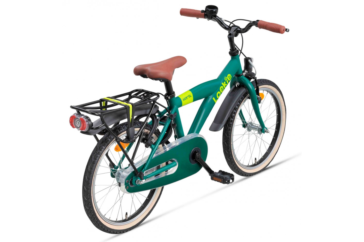 Vélo Enfant Loekie Booster 18 pouces Garçons Vert