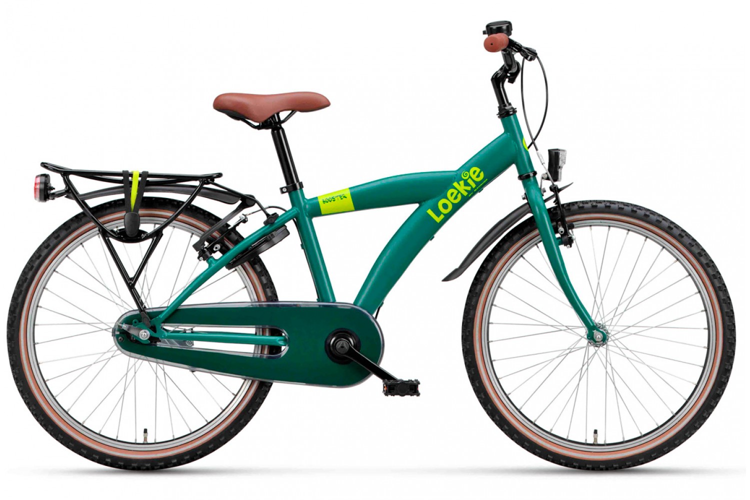 Vélo Enfant Loekie Booster 22 pouces Garçons Vert