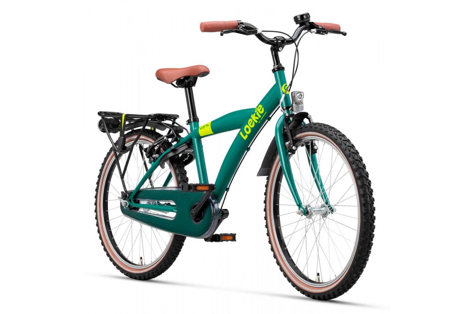 Vélo Enfant Loekie Booster 22 pouces Garçons Vert