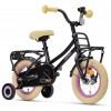 Vélo Enfant Loekie PACKD 12 pouces Fille Noir