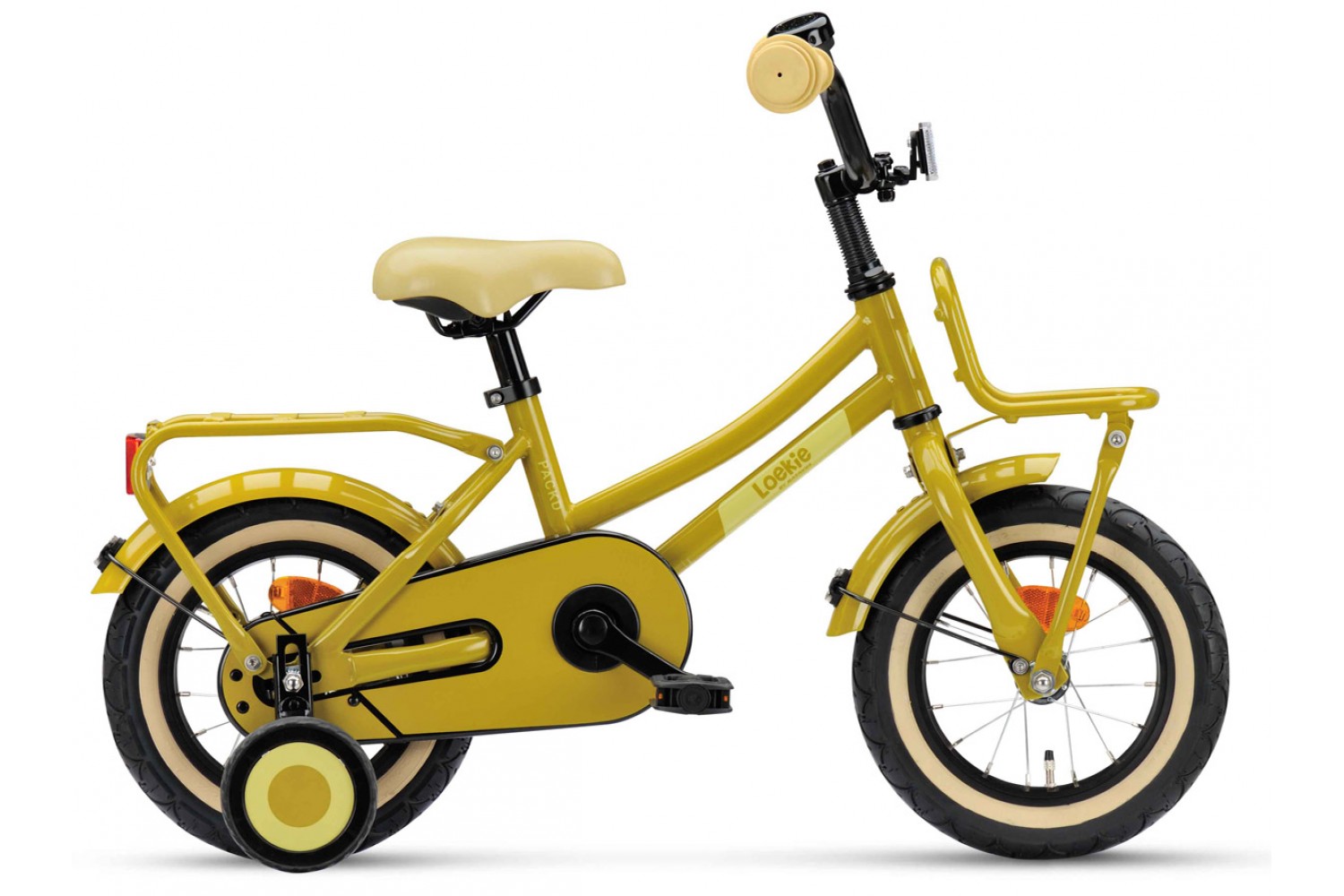 Vélo Enfant Loekie PACKD 12 pouces Fille Ocre