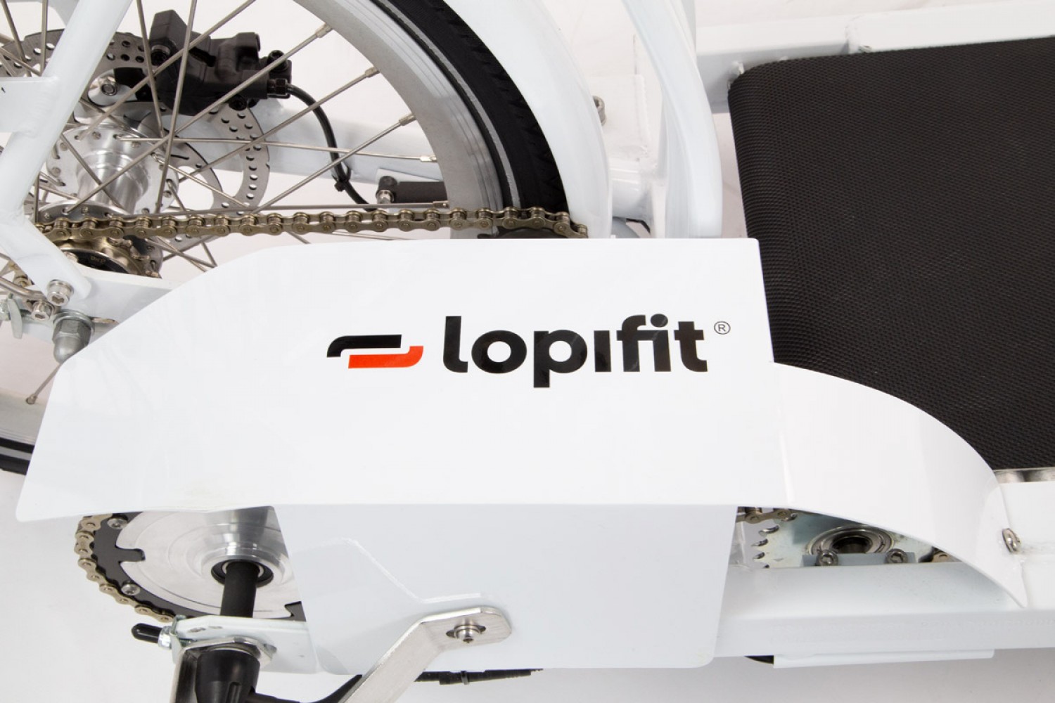 Vélo tapis roulant électrique Lopifit Blanc