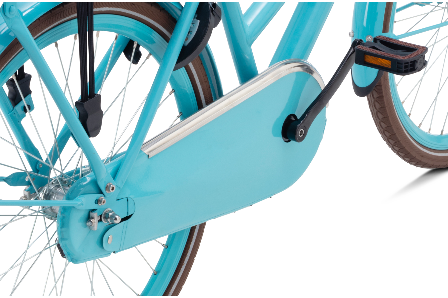 Vélo Hollandais Nogan Cargo N3 24 Pouces Filles Bleu Aqua