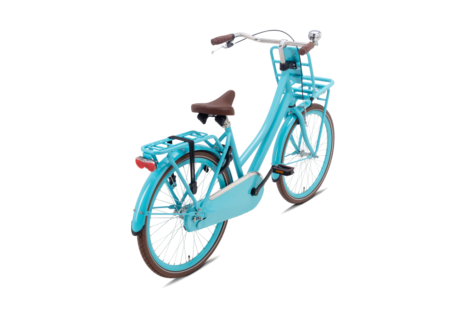 Vélo Hollandais Nogan Cargo 24 Pouces Filles Bleu Aqua