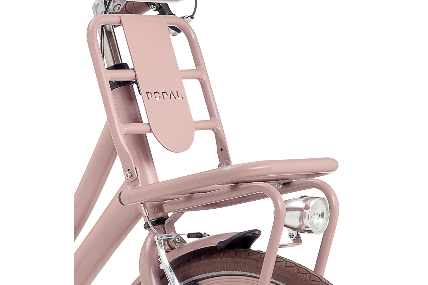 Vélo Hollandais Nogan Cargo N3 24 Pouces Filles Rose Mat