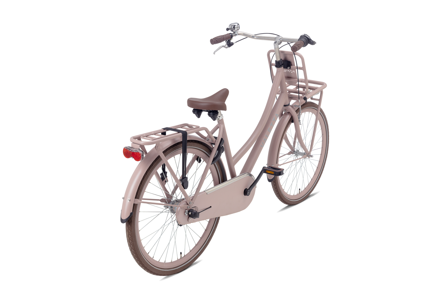 Vélo Hollandais Nogan Cargo N3 24 Pouces Filles Rose Mat