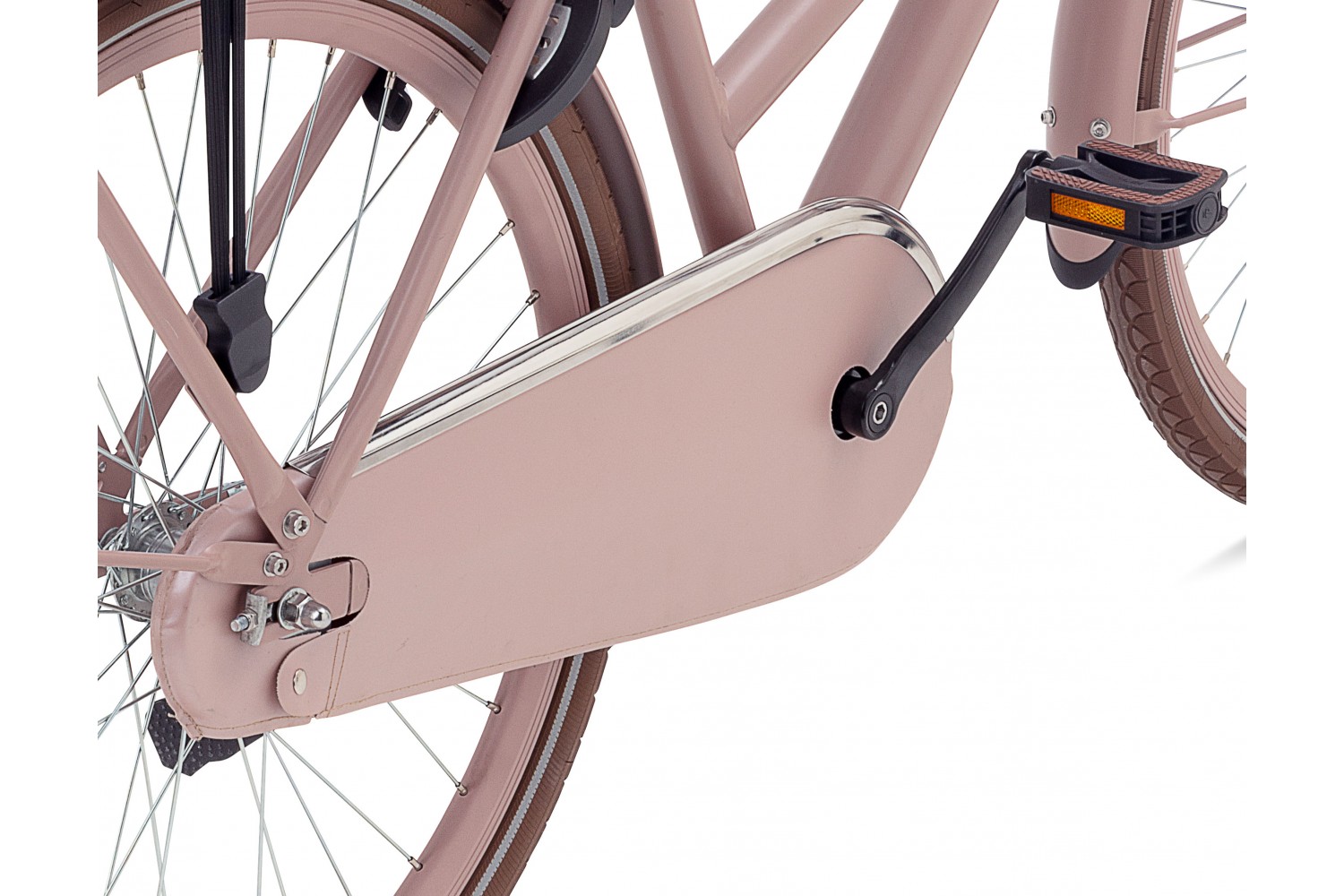 Vélo Hollandais Nogan Cargo N3 26 Pouces Filles Rose Mat