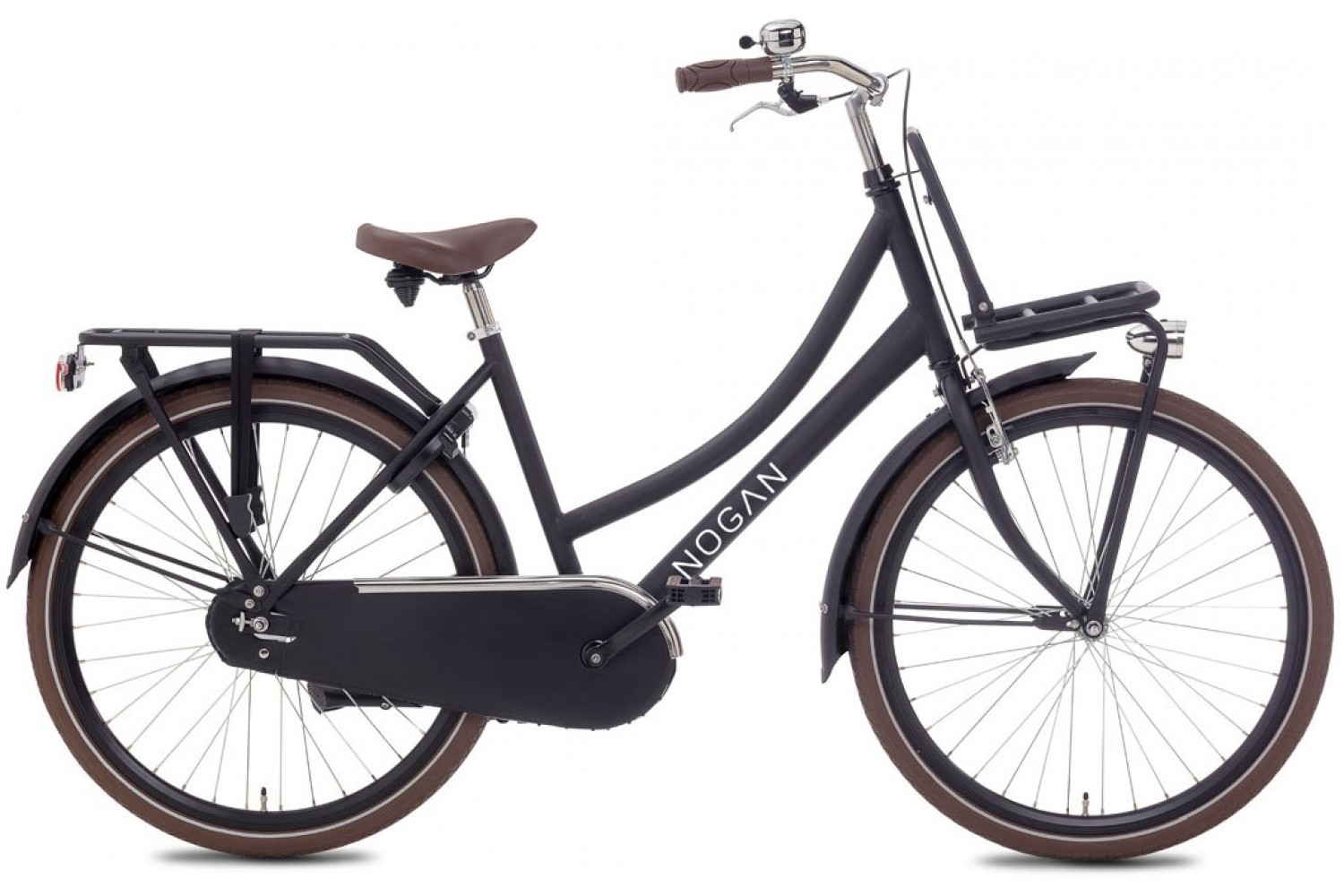 Vélo Hollandais Nogan Cargo 26 Pouces Filles Noir Mat