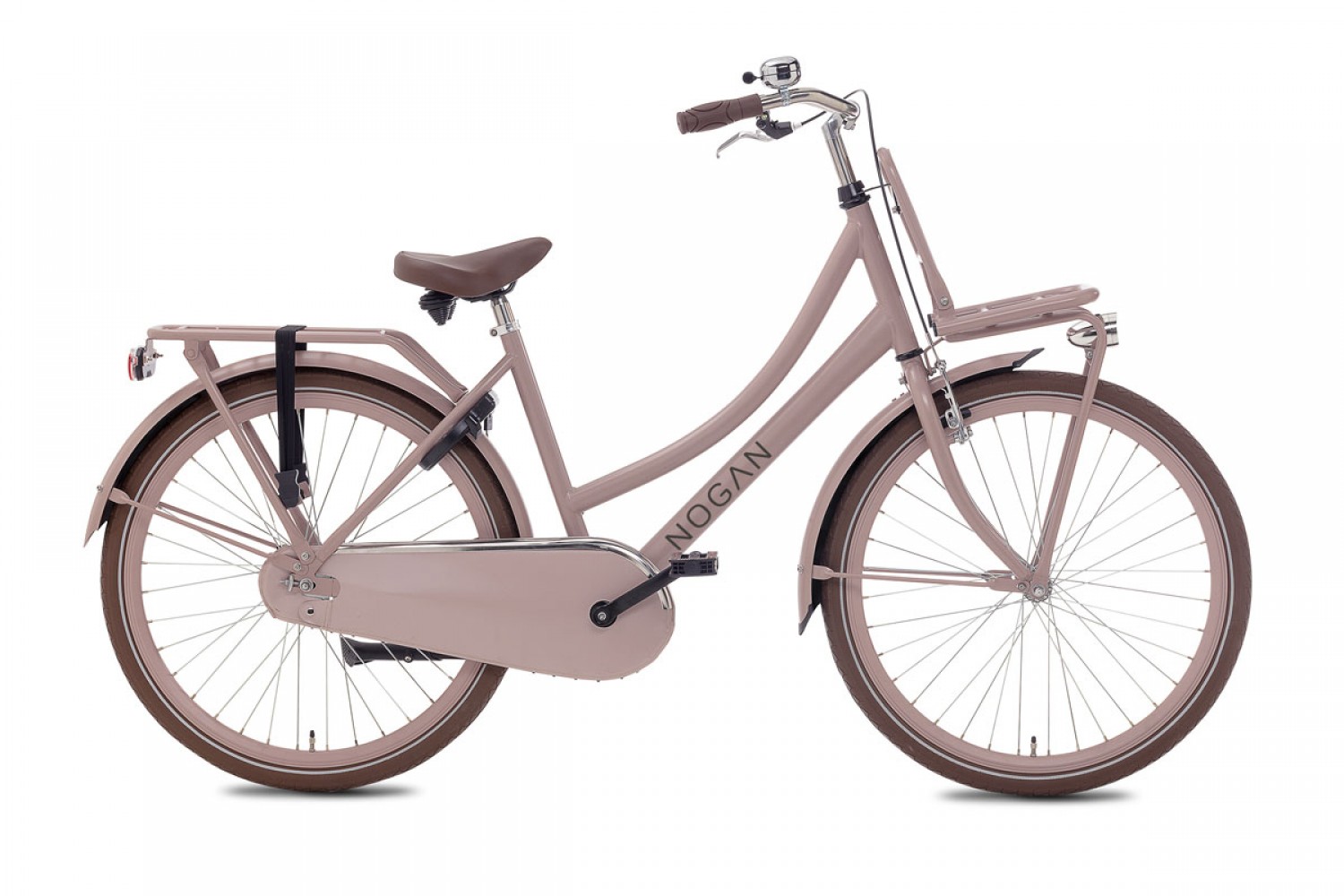 Vélo Hollandais Nogan Cargo 26 Pouces Filles Rose Mat