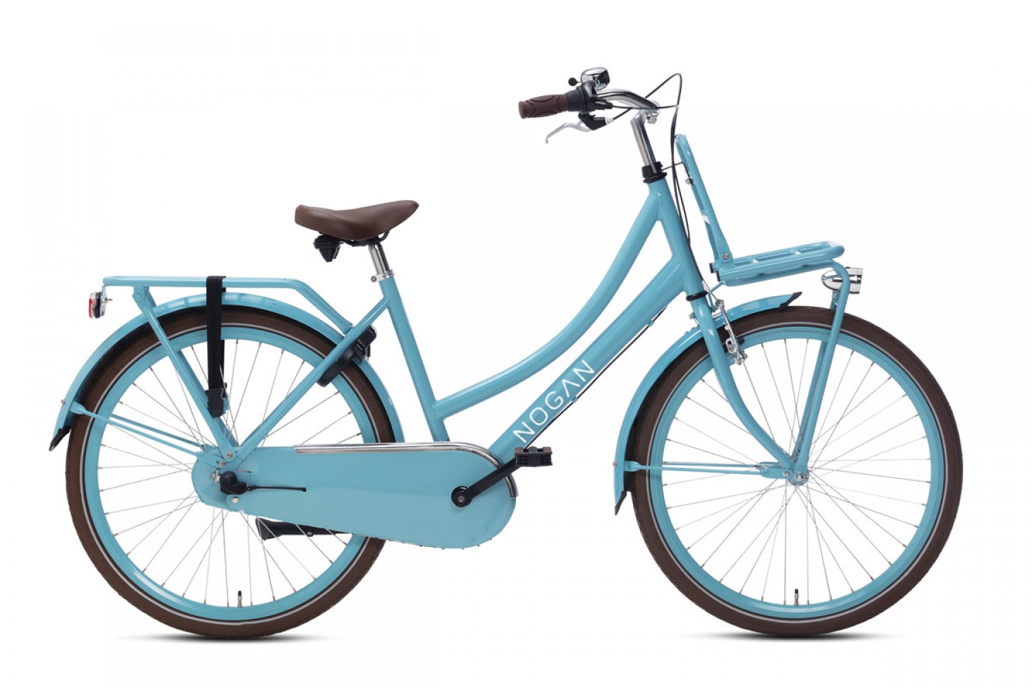 Vélo Hollandais Nogan Cargo N3 26 Pouces Filles Bleu Aqua