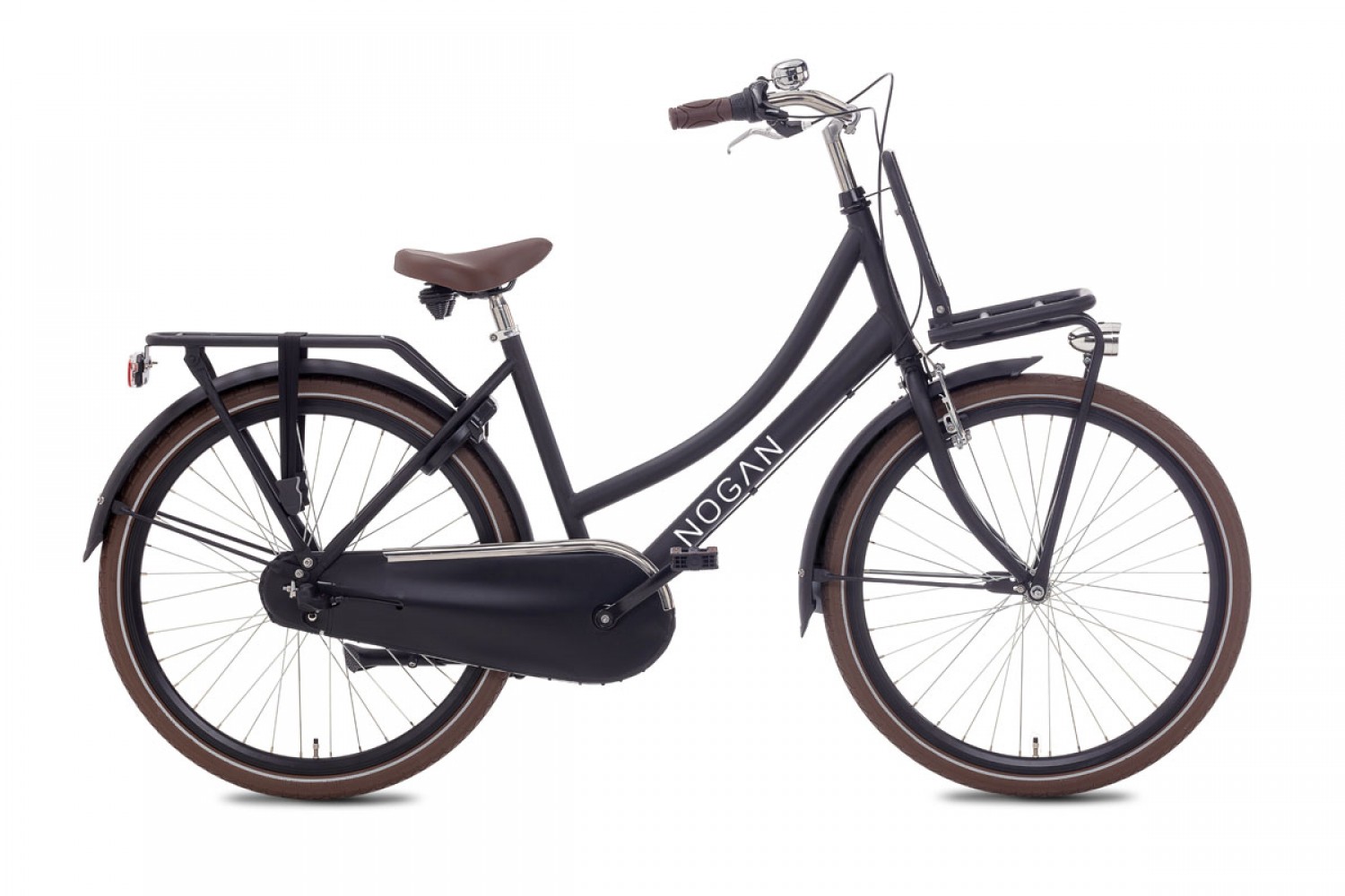 Vélo Hollandais Nogan Cargo N3 26 Pouces Filles Noir Mat