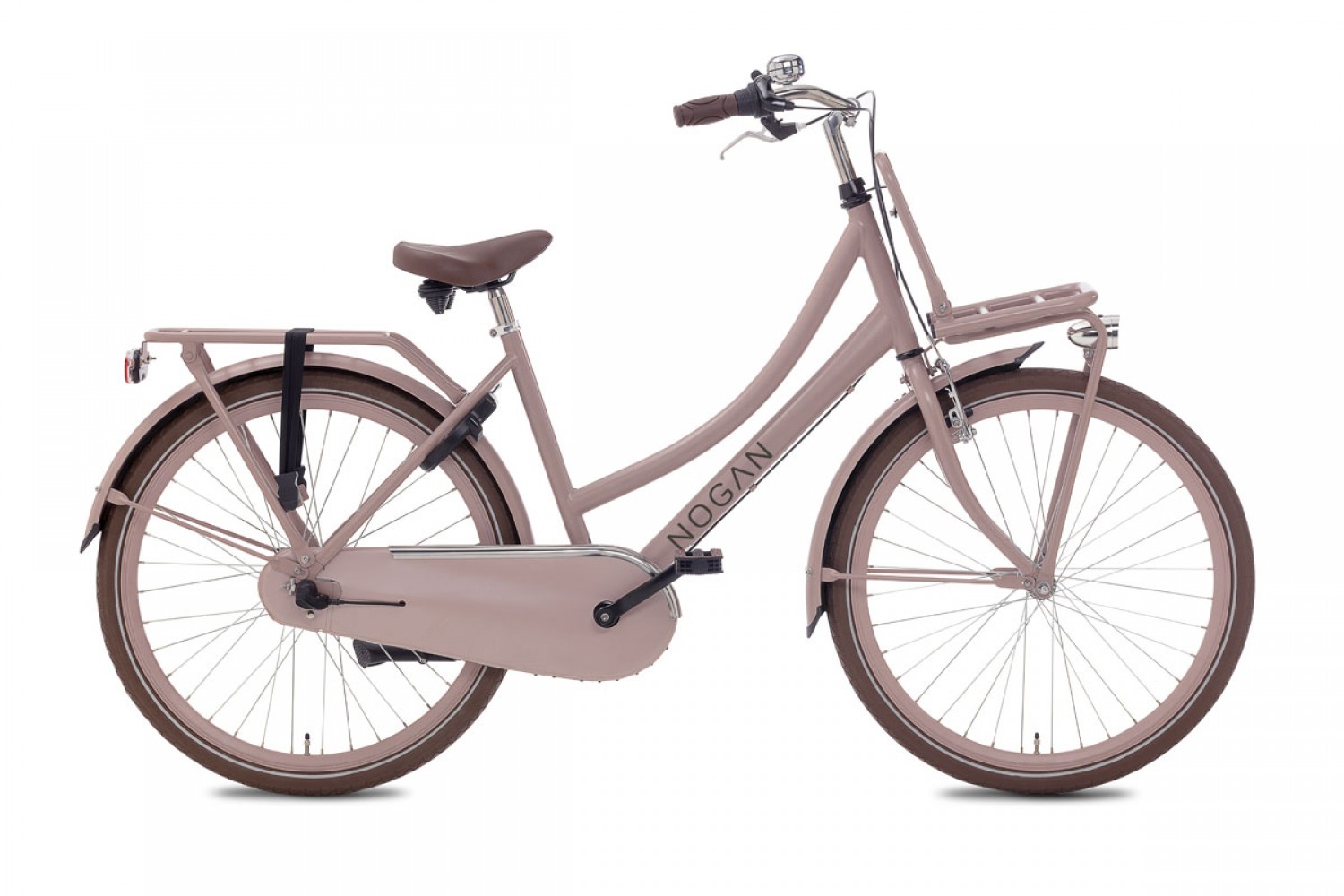 Vélo Hollandais Nogan Cargo N3 26 Pouces Filles Rose Mat