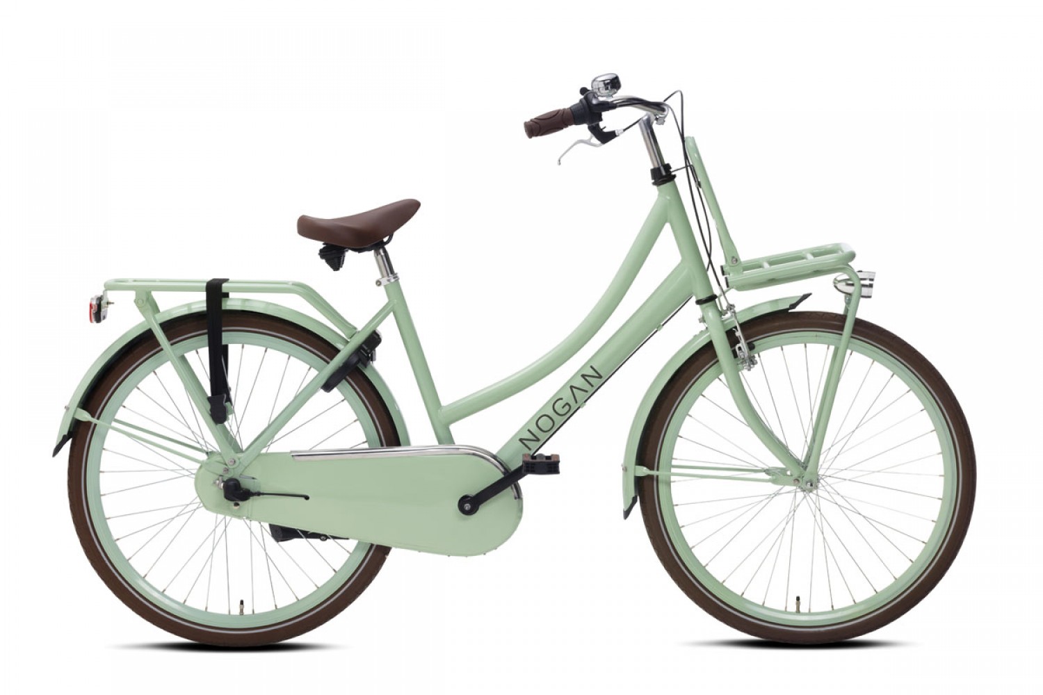 Vélo Hollandais Nogan Cargo N3 26 Pouces Filles Vert Pastel