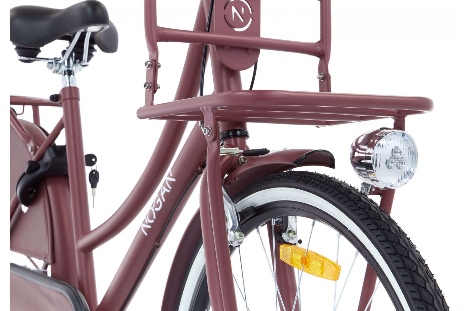 Nogan Vintage N3 Transport bike 24-inch girls Matt Red Vélo Hollandais Nogan Vintage N3 24 Pouces Filles Rouge Mat