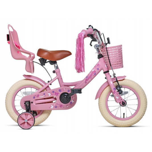 Vélo Enfant Nogan Butterfly 12 pouces Filles Rose