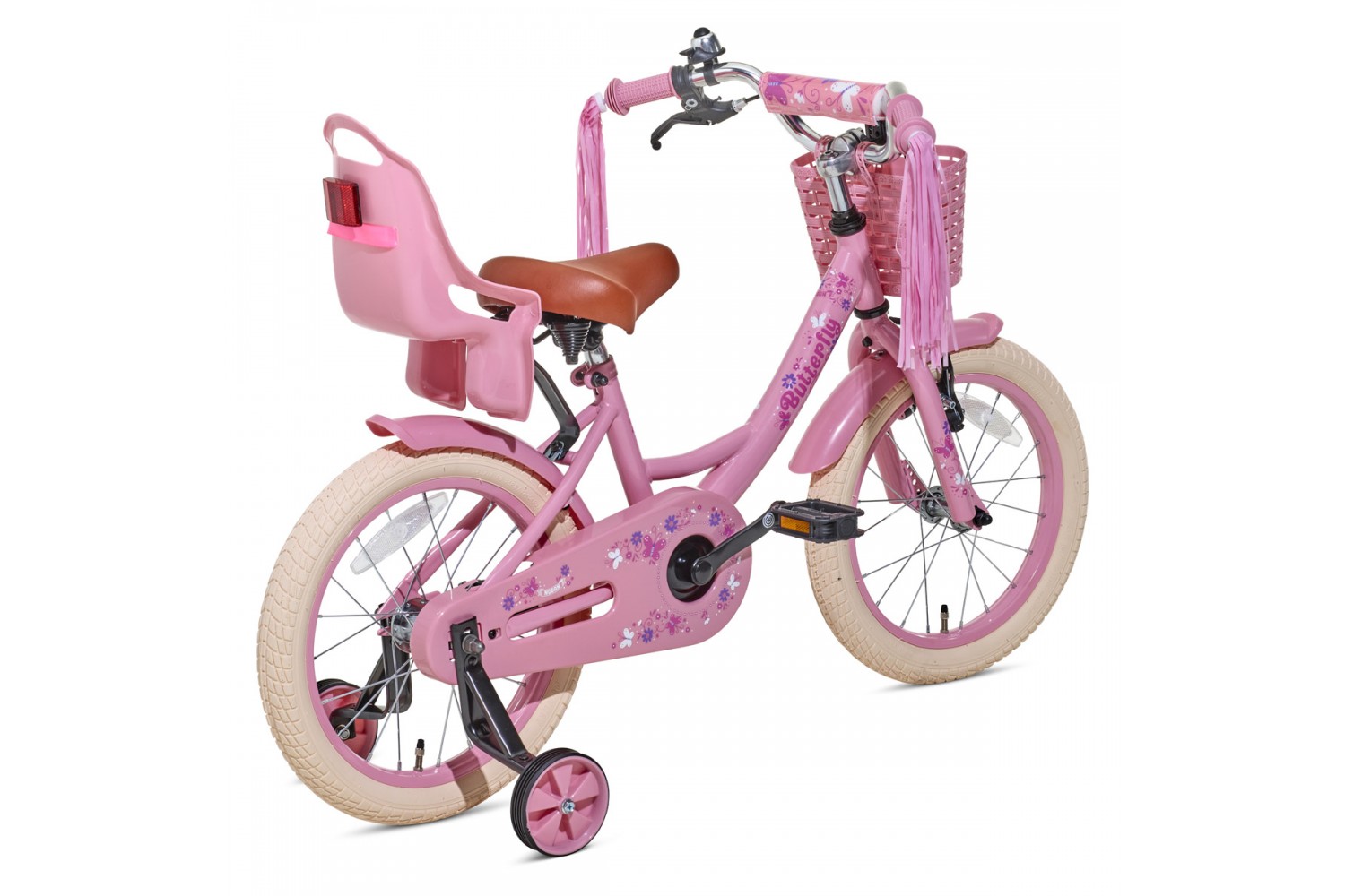 Vélo Enfant Nogan Butterfly 16 Pouces Filles Rose