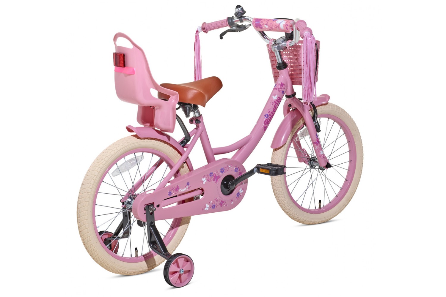 Vélo Enfant Nogan Butterfly 18 Pouces Filles Rose