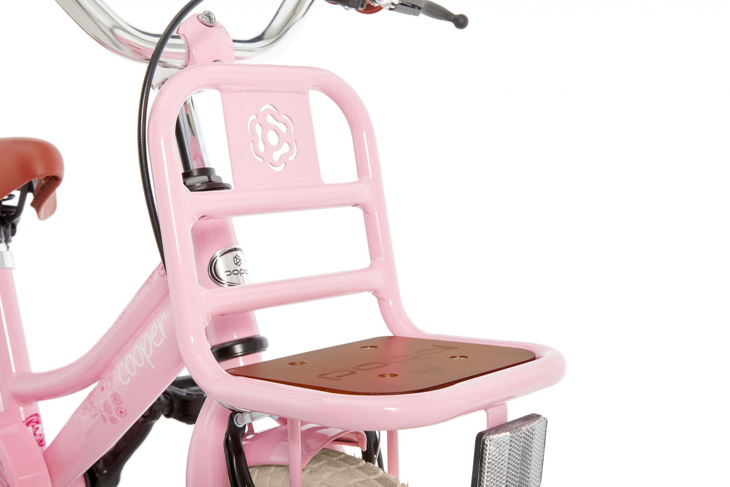 Vélo Enfant SuperSuper Cooper Bamboo 12 Pouces Filles Rose