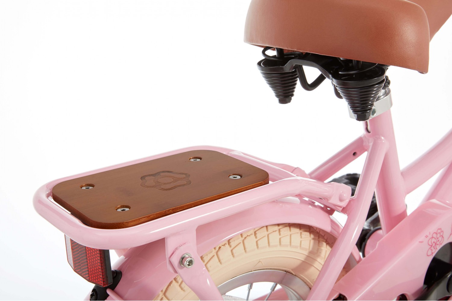 Vélo Enfant SuperSuper Cooper Bamboo 12 Pouces Filles Rose