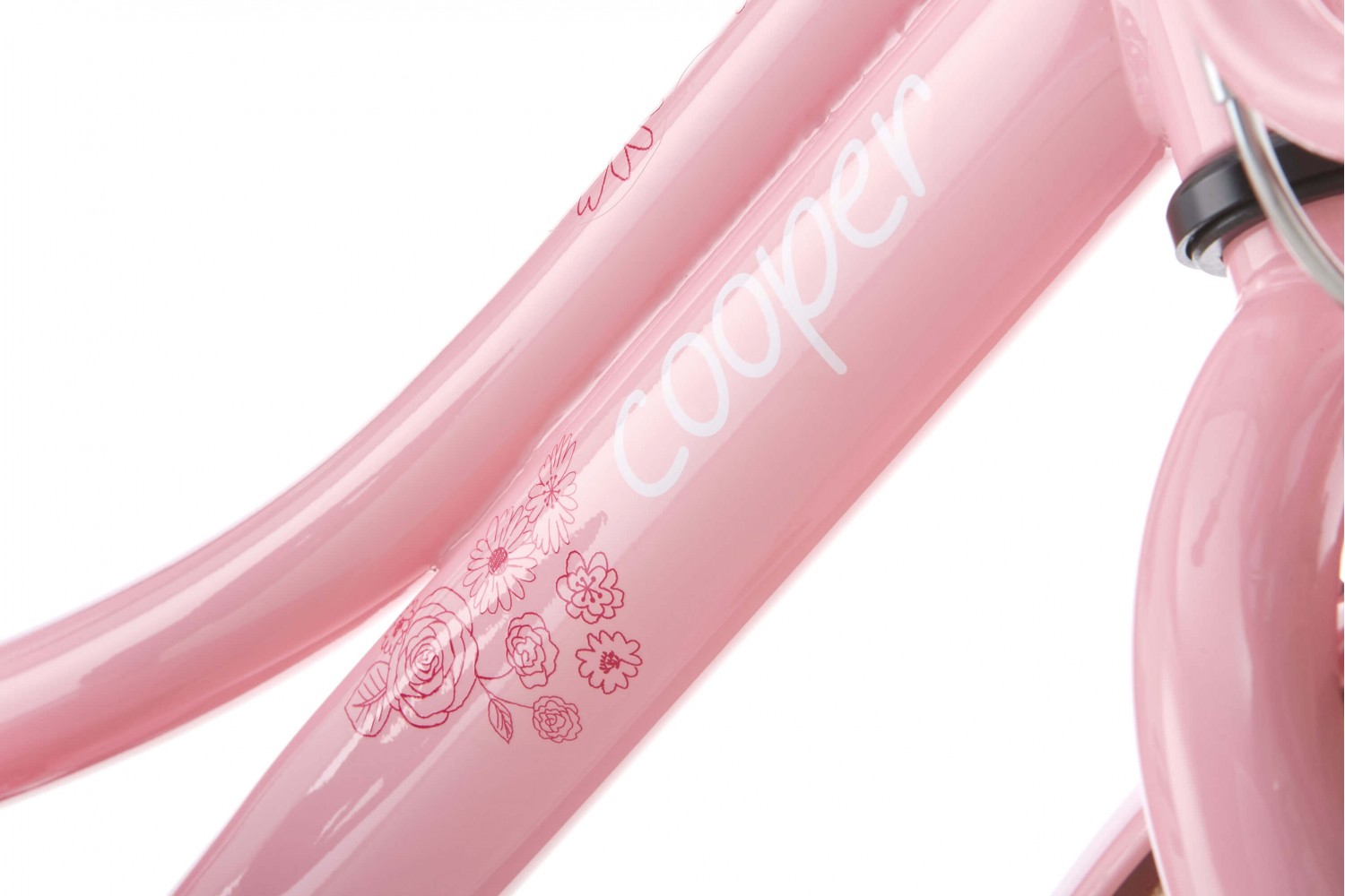 Vélo Enfant SuperSuper Cooper Bamboo 12 Pouces Filles Rose