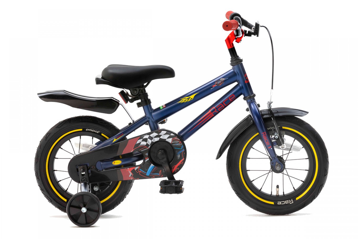 Vélo Enfant SuperSuper Race 12 Pouces Garçons Bleu