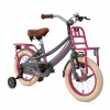 Vélo Enfant Supersuper Lola 14 Pouces Filles Gris Rose