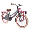 Vélo Enfant Supersuper Lola 20 Pouces Filles Gris-Rose