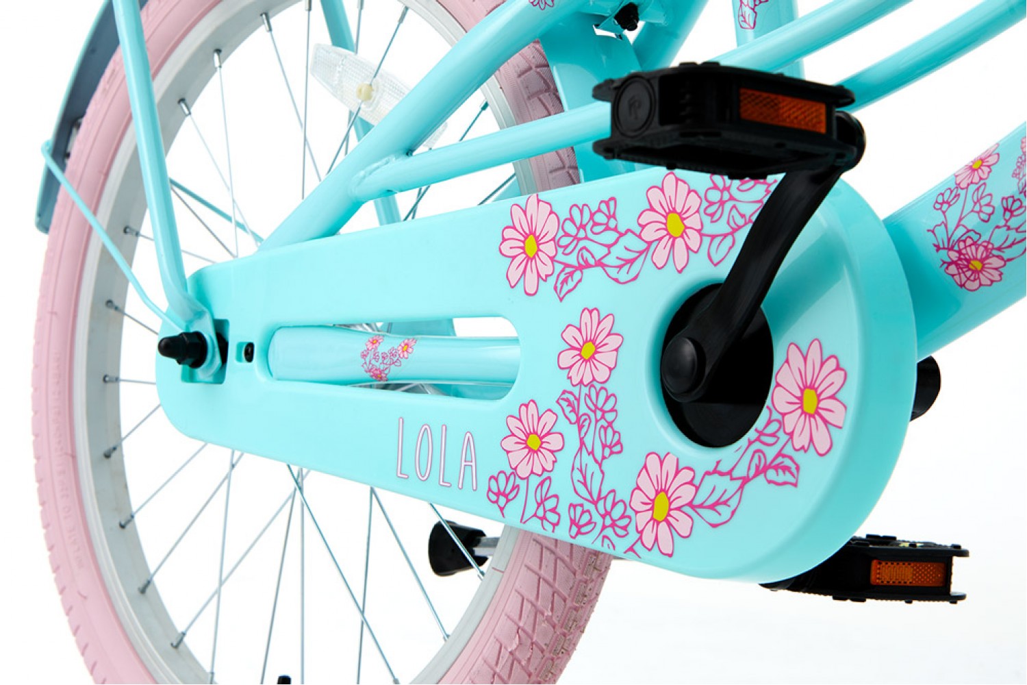 Vélo Enfant Supersuper Lola 20 Pouces Filles Rose Menthe