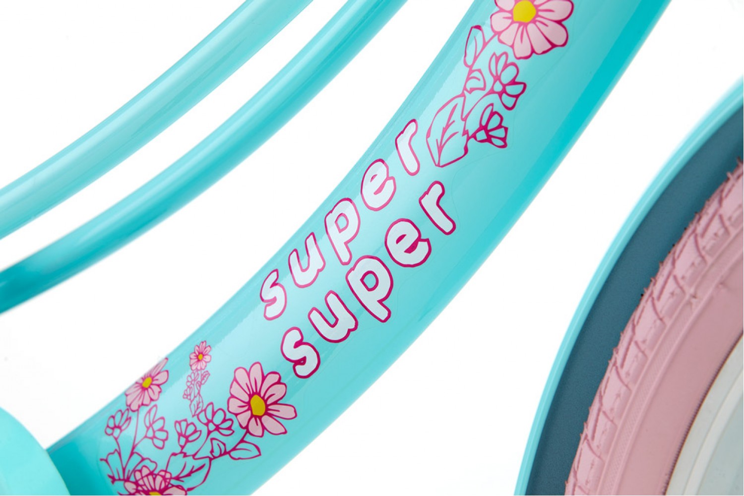 Vélo Enfant Supersuper Lola 20 Pouces Filles Rose Menthe