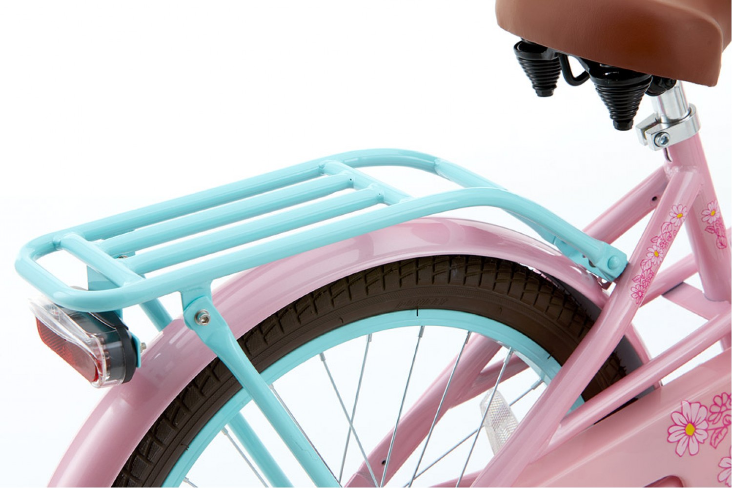 Vélo Enfant Supersuper Lola 20 Pouces Filles Rose Turquoise