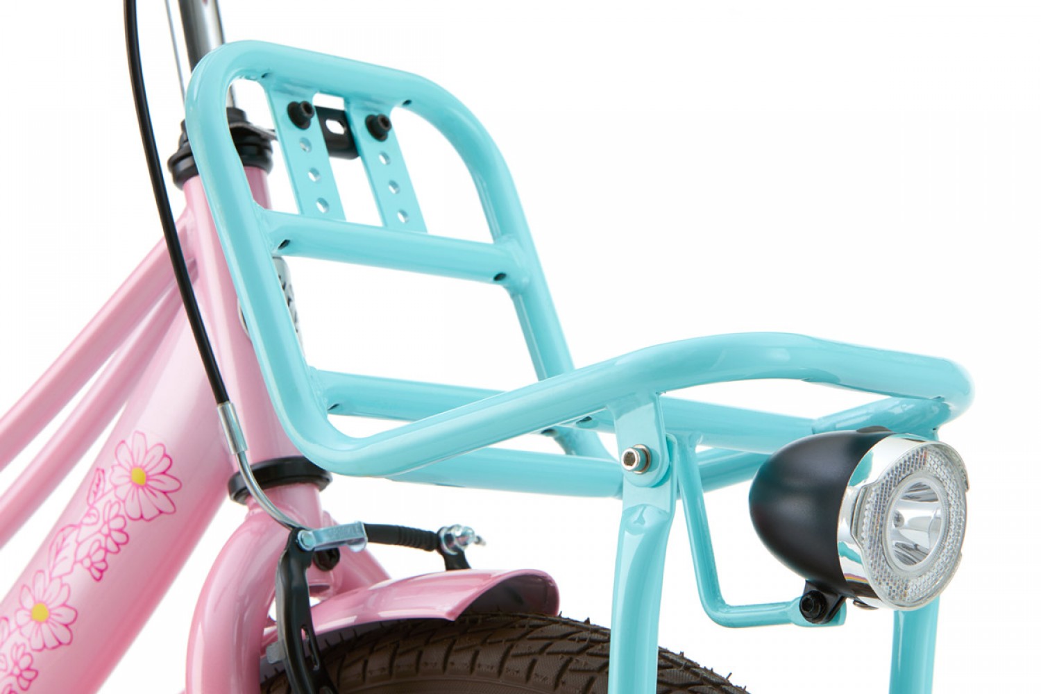 Vélo Enfant Supersuper Lola 20 Pouces Filles Rose Turquoise