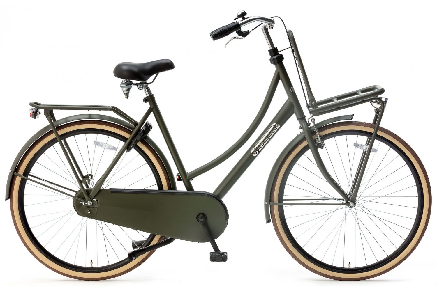 Popal Daily Dutch Basic Transport bike 28 inch ladies 57cm Army Green Vélo Hollandais Popal Daily Dutch Basic 28 Pouces Femmes 57cm Vert Armée