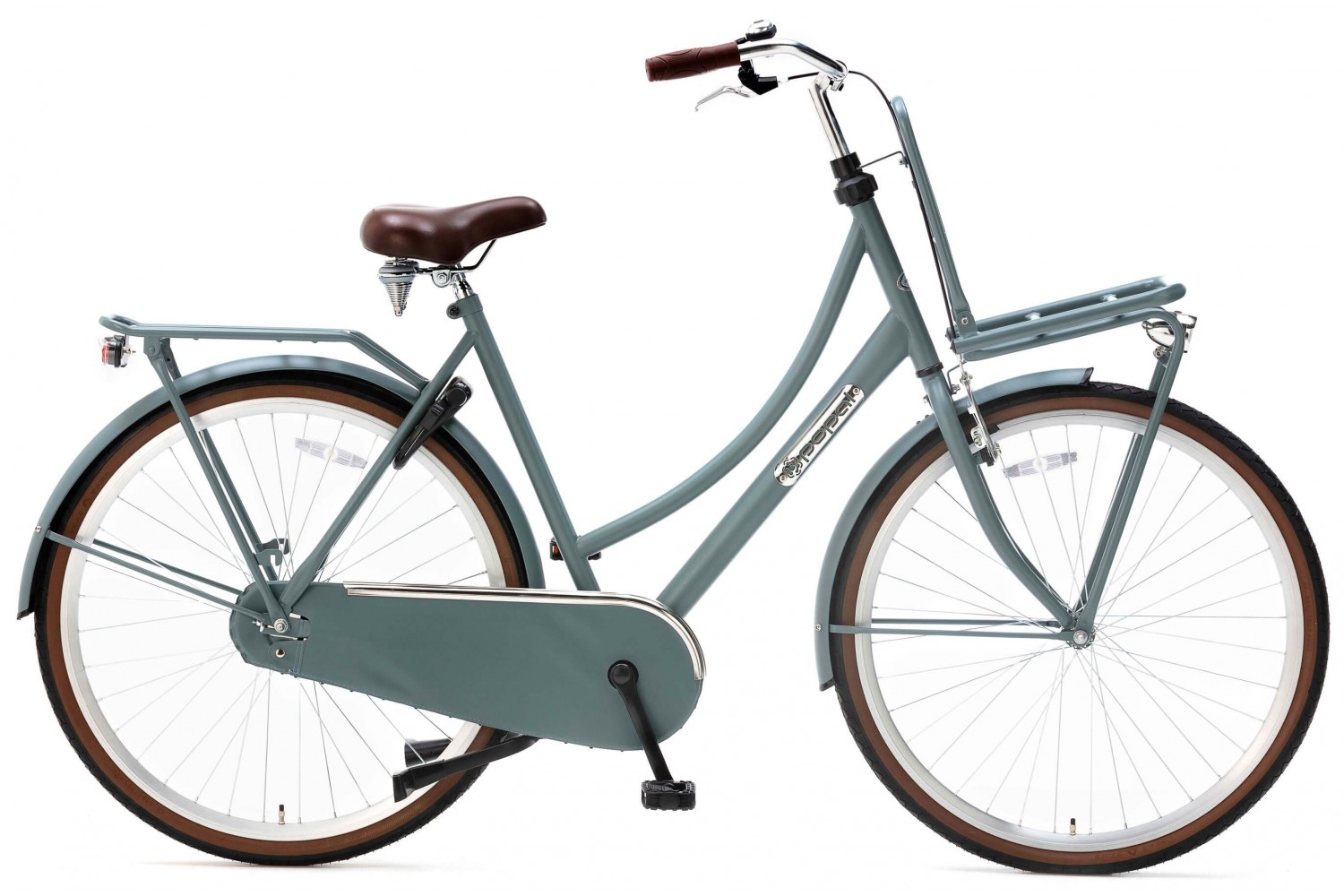 Popal Daily Dutch Basic Transport bike 28 inch ladies 57cm Cave Green Vélo Hollandais Popal Daily Dutch Basic 28 Pouces Femmes 57cm Cave Green