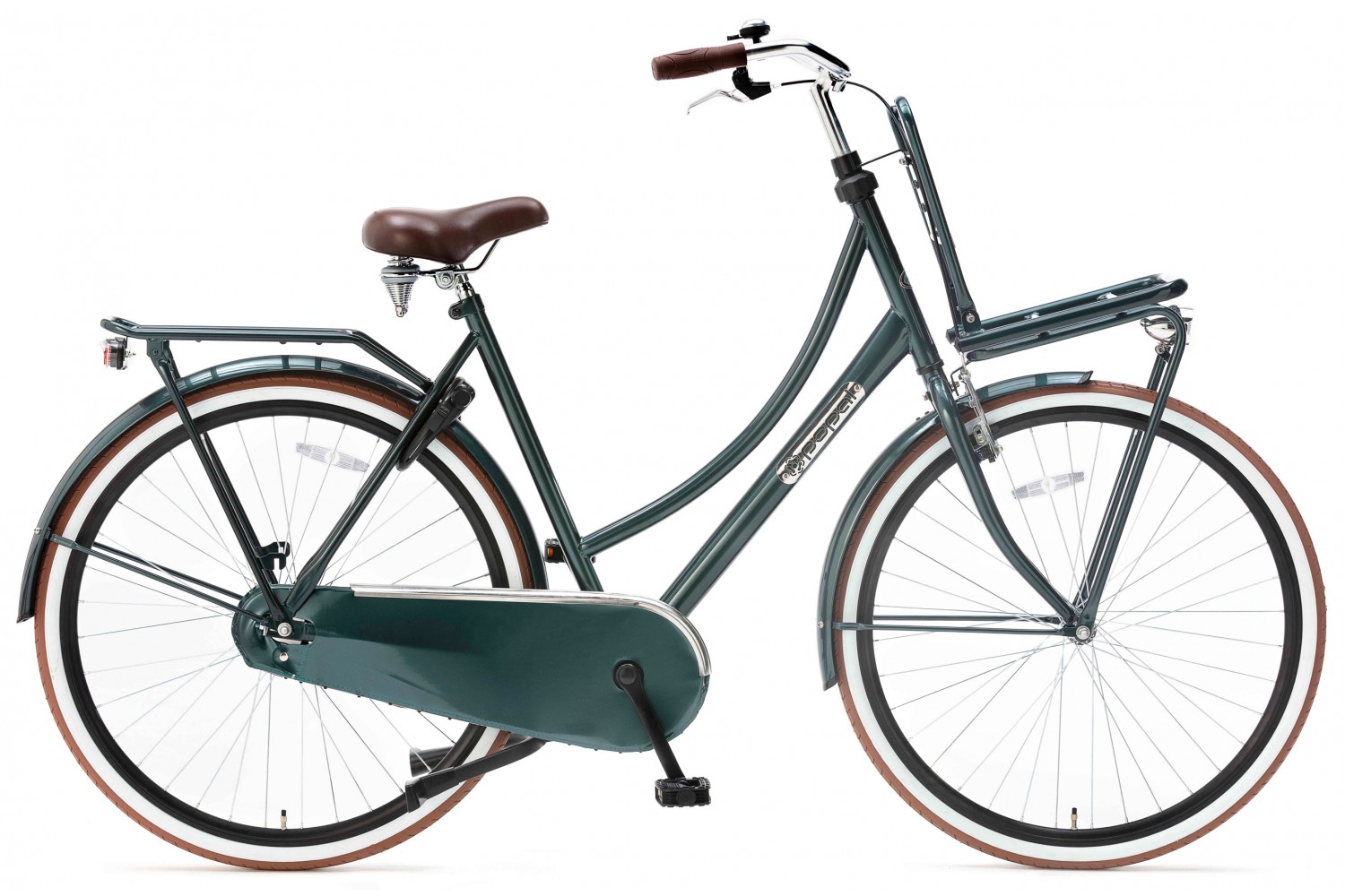 Popal Daily Dutch Basic Transport bike 28 pouces dames 57cm Forest Green Vélo Hollandais Popal Daily Dutch Basic 28 Pouces Femmes 57cm Forest Green