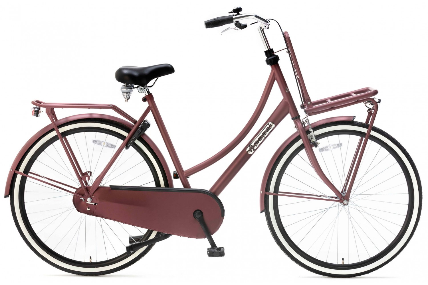 Popal Daily Dutch Basic Vélo de transport 28 pouces dames 57cm Chêne Rouge Vélo Hollandais Popal Daily Dutch Basic 28 Pouces Femmes 57cm Chêne Rouge