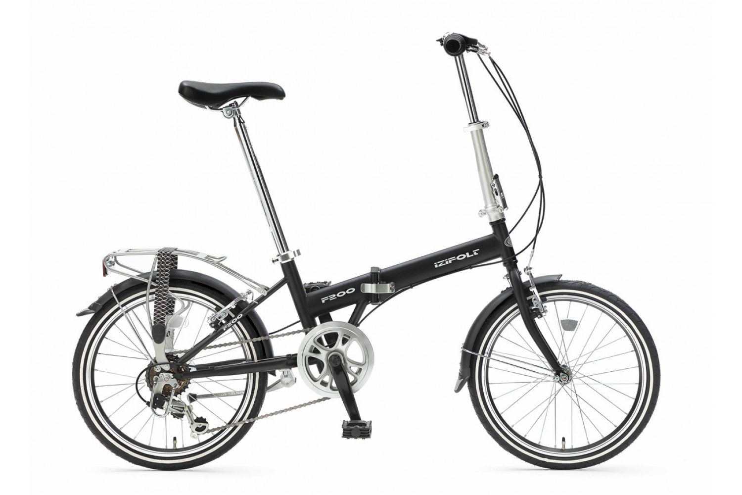 Vélo pliant Popal F200 PRO Porte-bagages 20 Pouces noir