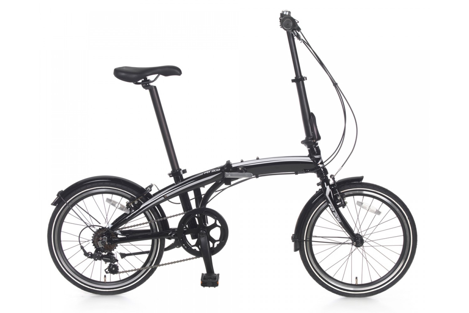 Vélo pliant Popal Subway F209 20 Pouces Noir Brillant