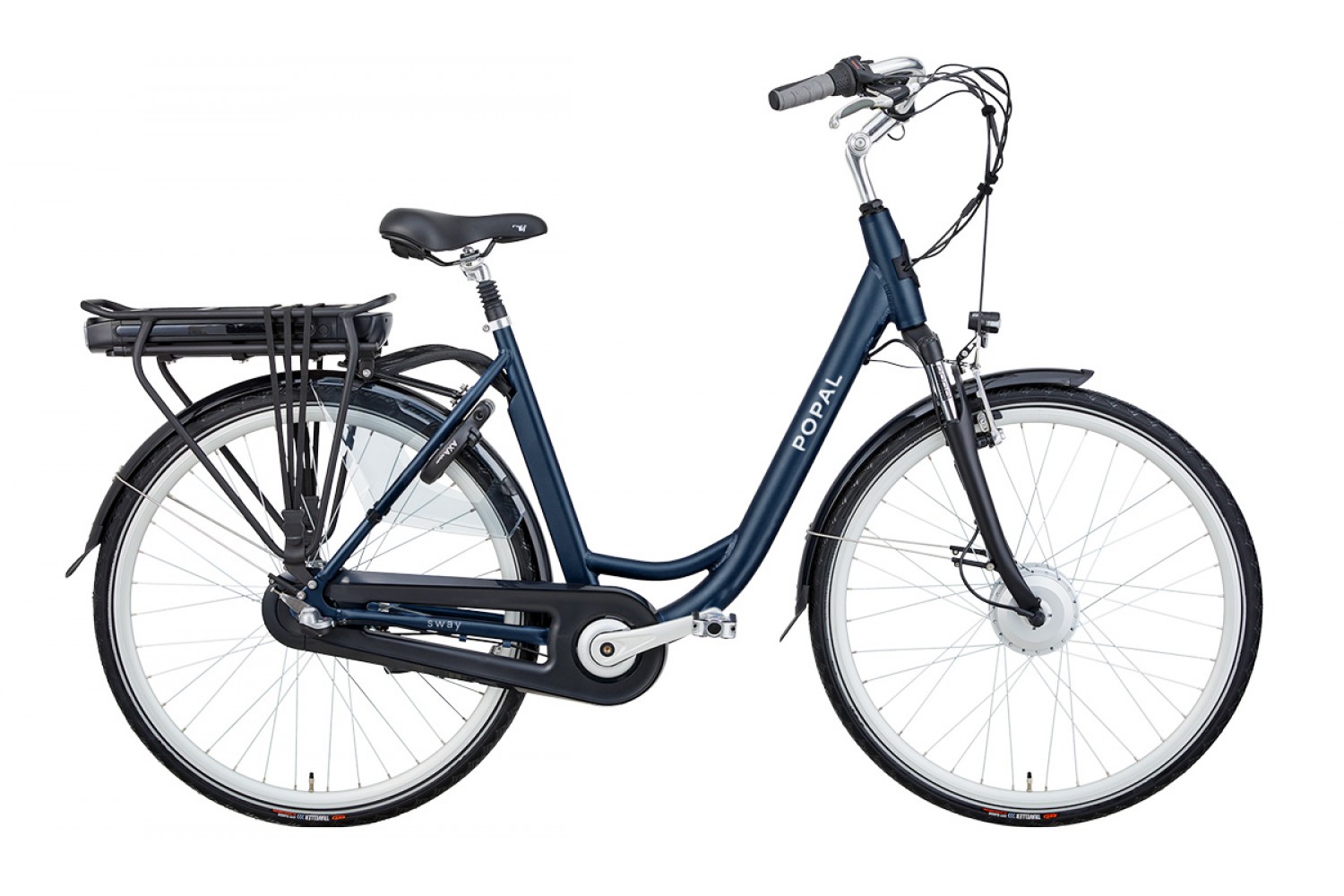 Bicyclette électrique Popal Sway 50 cm Bleu mat pour femme Vélo Électrique Popal Sway 50 cm Femmes Bleu