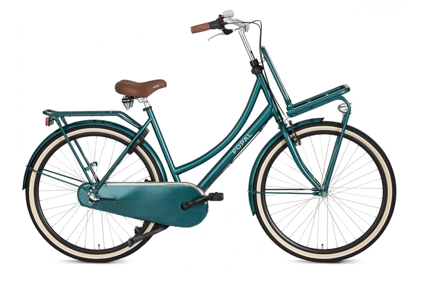 Vélo Hollandais Popal Daily Dutch Basic+ N3 28 pouces Femmes 53cm Vert Forêt