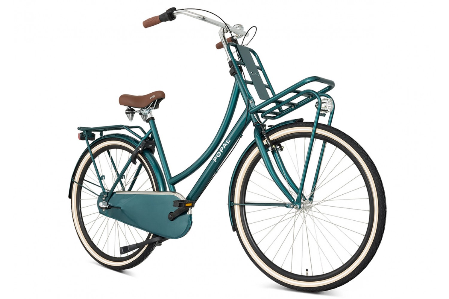 Vélo Hollandais Popal Daily Dutch Basic+ N3 28 pouces Femmes 53cm Vert Forêt